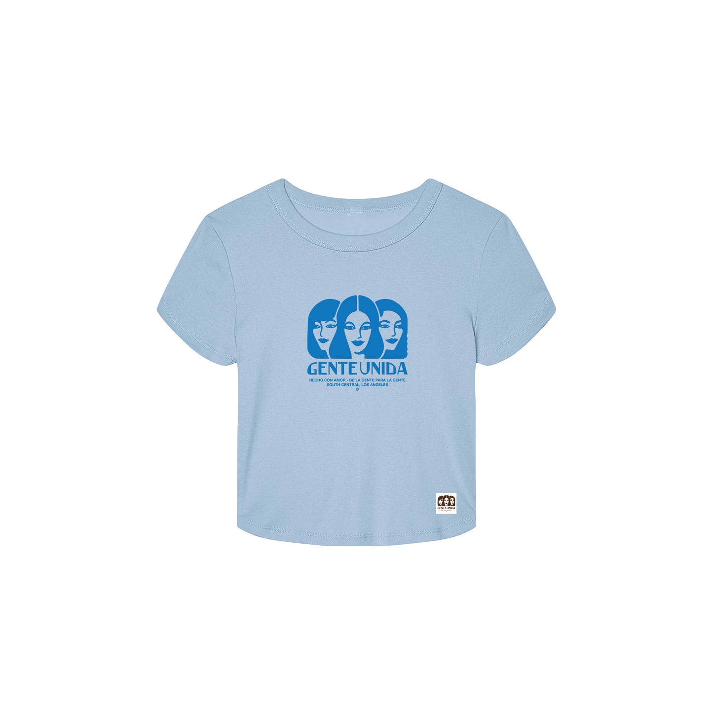 Gente Unida Baby Rib Tee (Baby Blue)