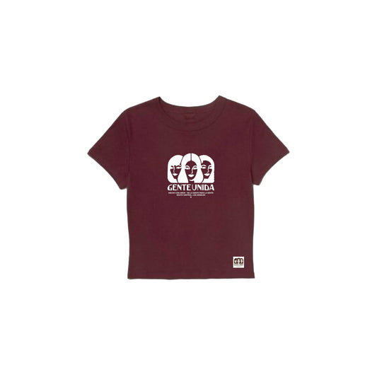 Gente Unida Baby Rib Tee (Maroon)